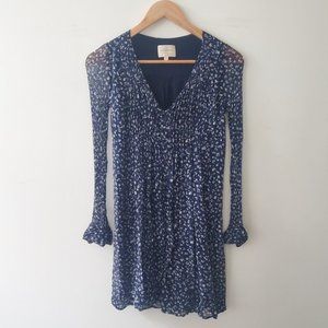 Sézane Joe Dress. FR34 or US 2 / XS. Mini dotty flower print.